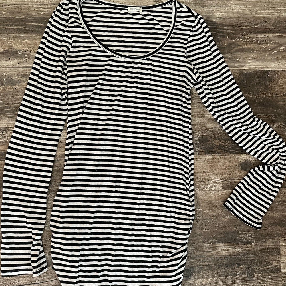 Maurices Monochrome Striped Top